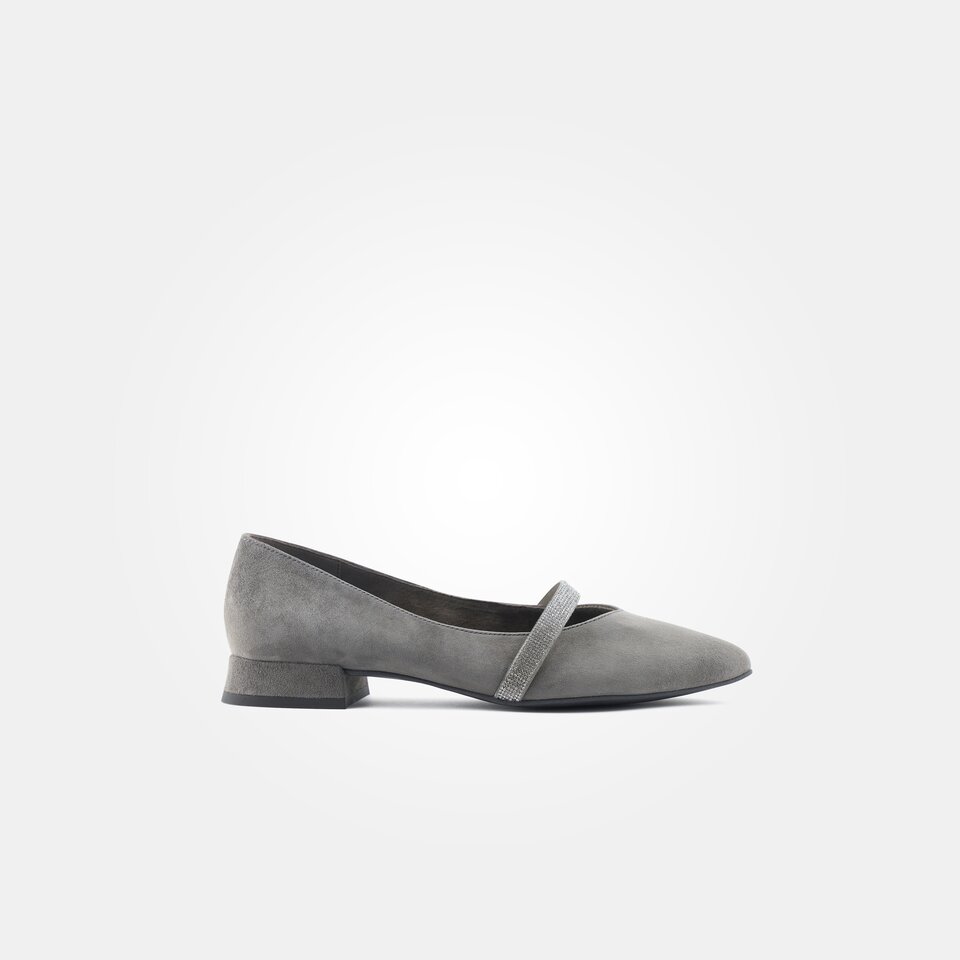 Ballet flats with a straps in gray Paul Green